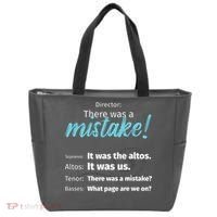 Choir Singing Music There Was A Mistake Tote Bag thumb 0