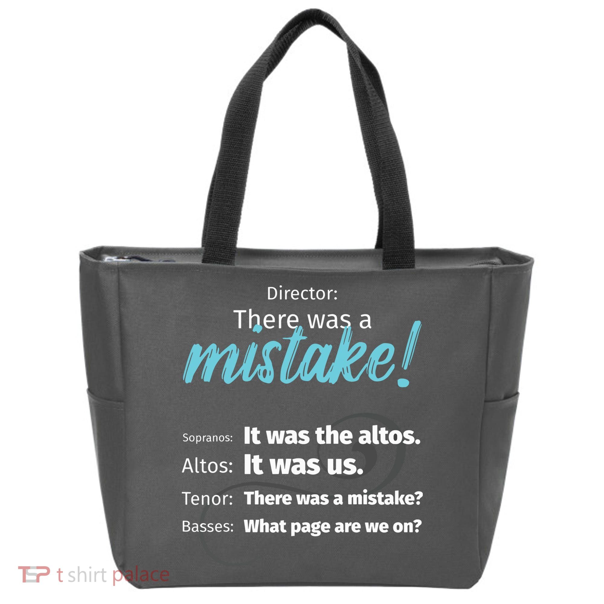 Choir Singing Music There Was A Mistake Tote Bag