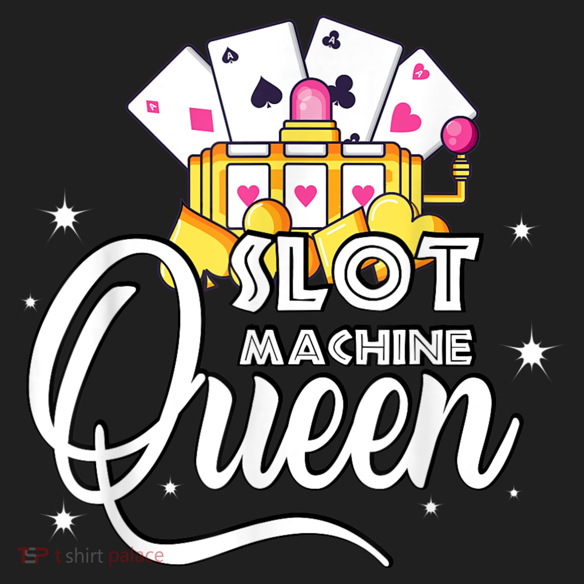 Cute Slot Machine Queen Funny Casino Gambling Women's Sweatshirt