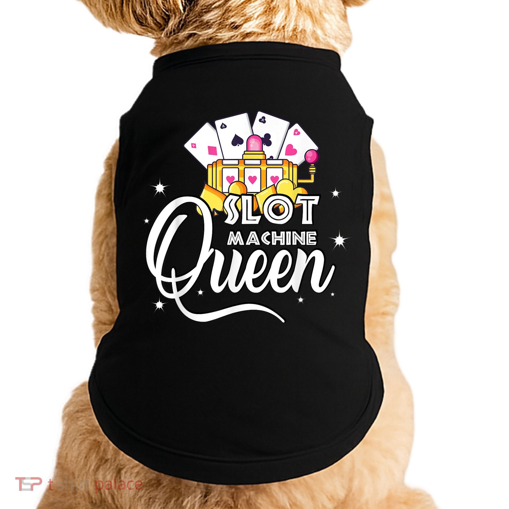 Cute Slot Machine Queen Funny Casino Gambling Doggie Tank