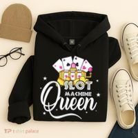 Cute Slot Machine Queen Funny Casino Gambling Hoodie thumb 4