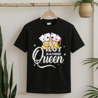 Cute Slot Machine Queen Funny Casino Gambling T-Shirt thumb 2