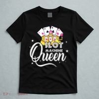 Cute Slot Machine Queen Funny Casino Gambling T-Shirt thumb 5