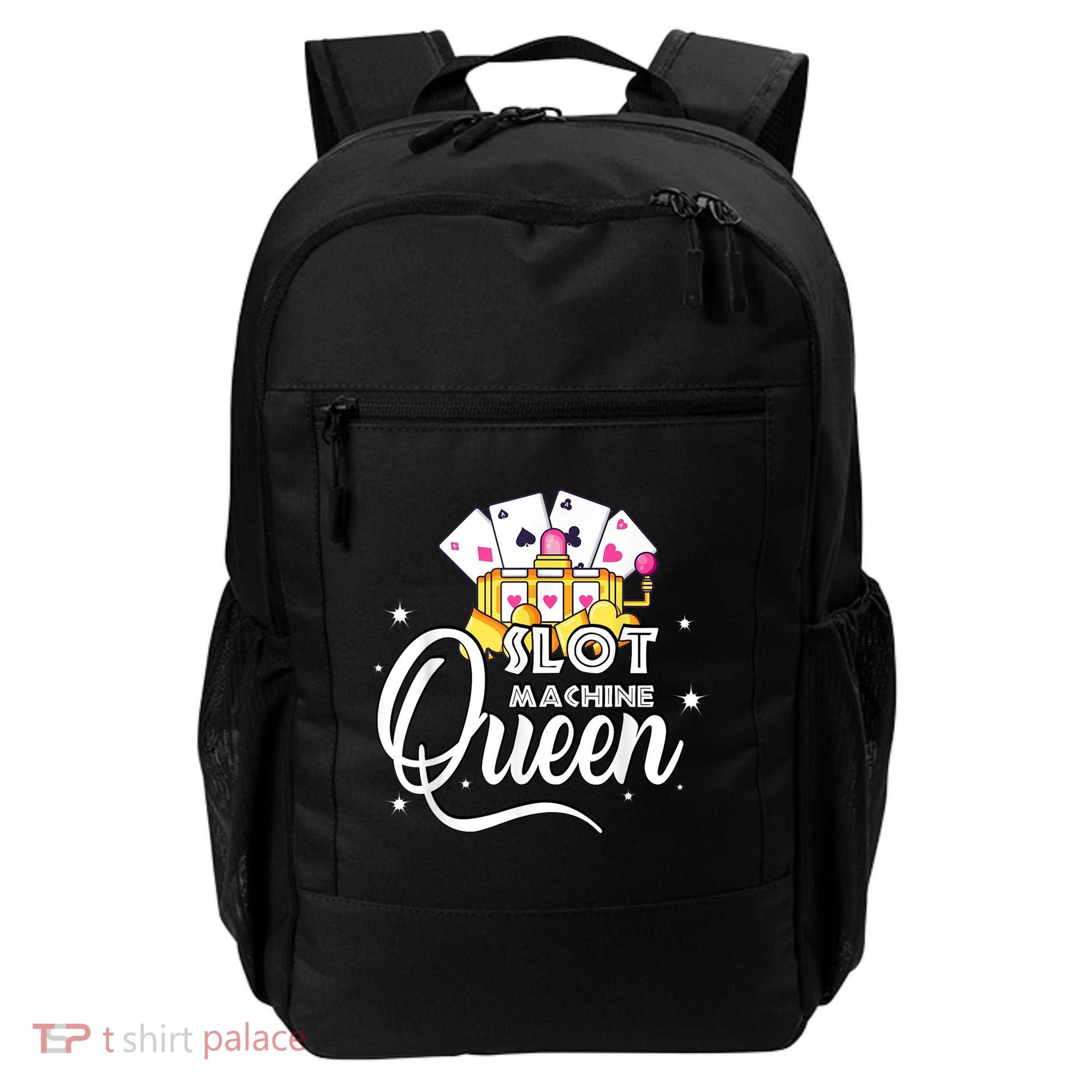 Cute Slot Machine Queen Funny Casino Gambling Backpack