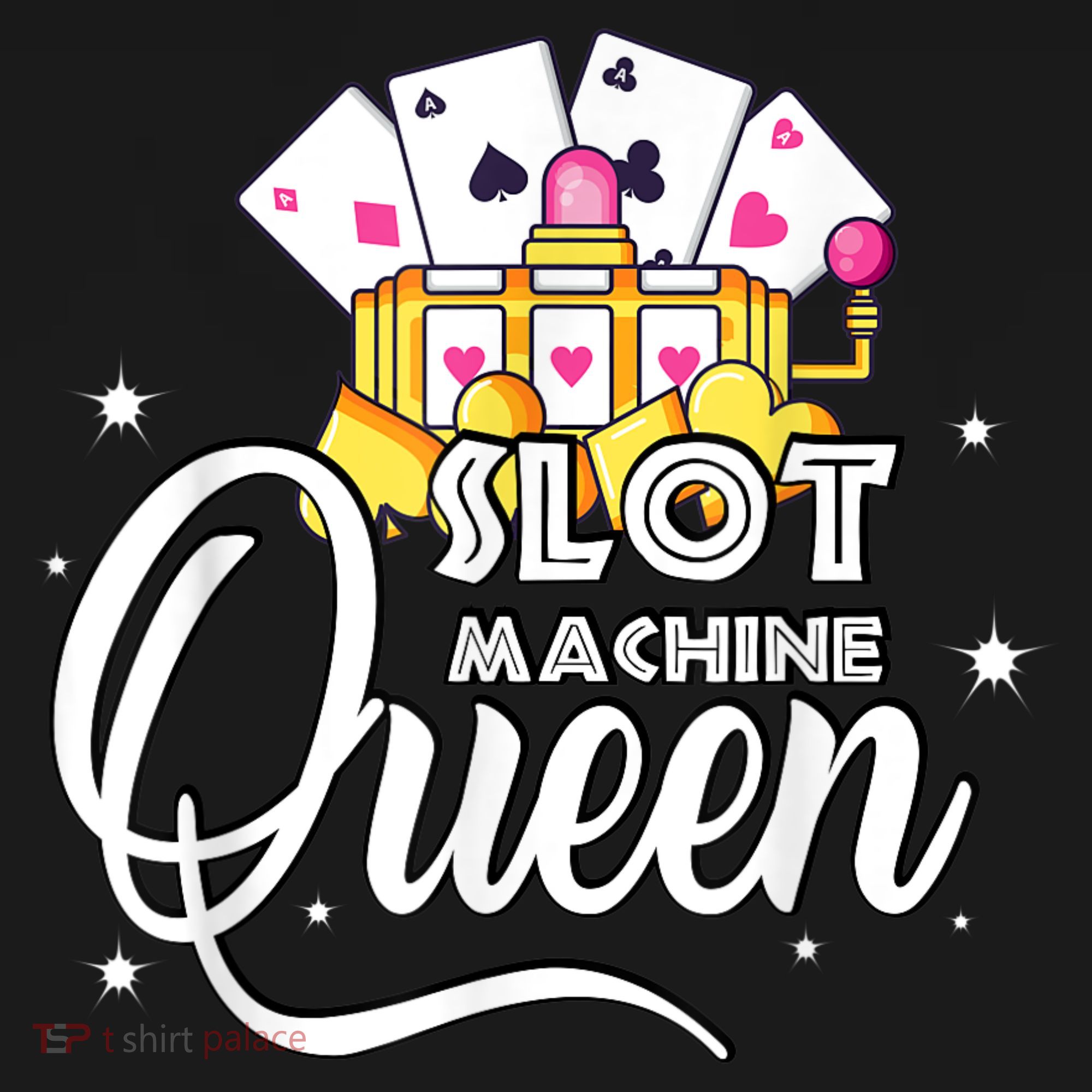 Cute Slot Machine Queen Funny Casino Gambling Women's Hoodie