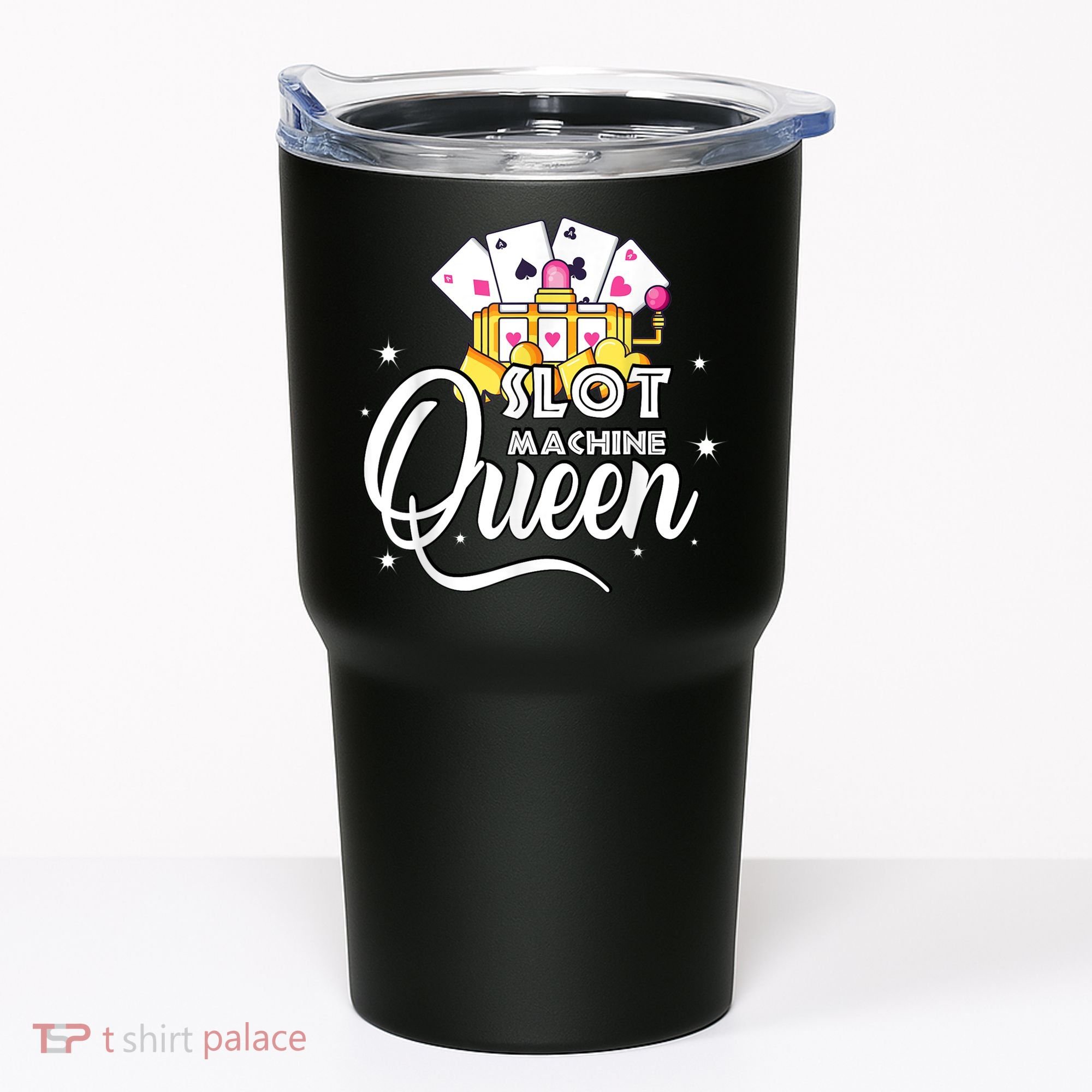 Cute Slot Machine Queen Funny Casino Gambling Tumbler