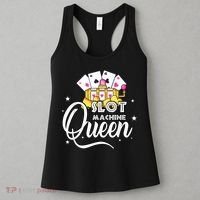 Cute Slot Machine Queen Funny Casino Gambling Women's Tank Top thumb 3