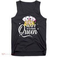 Cute Slot Machine Queen Funny Casino Gambling Tank Top thumb 0