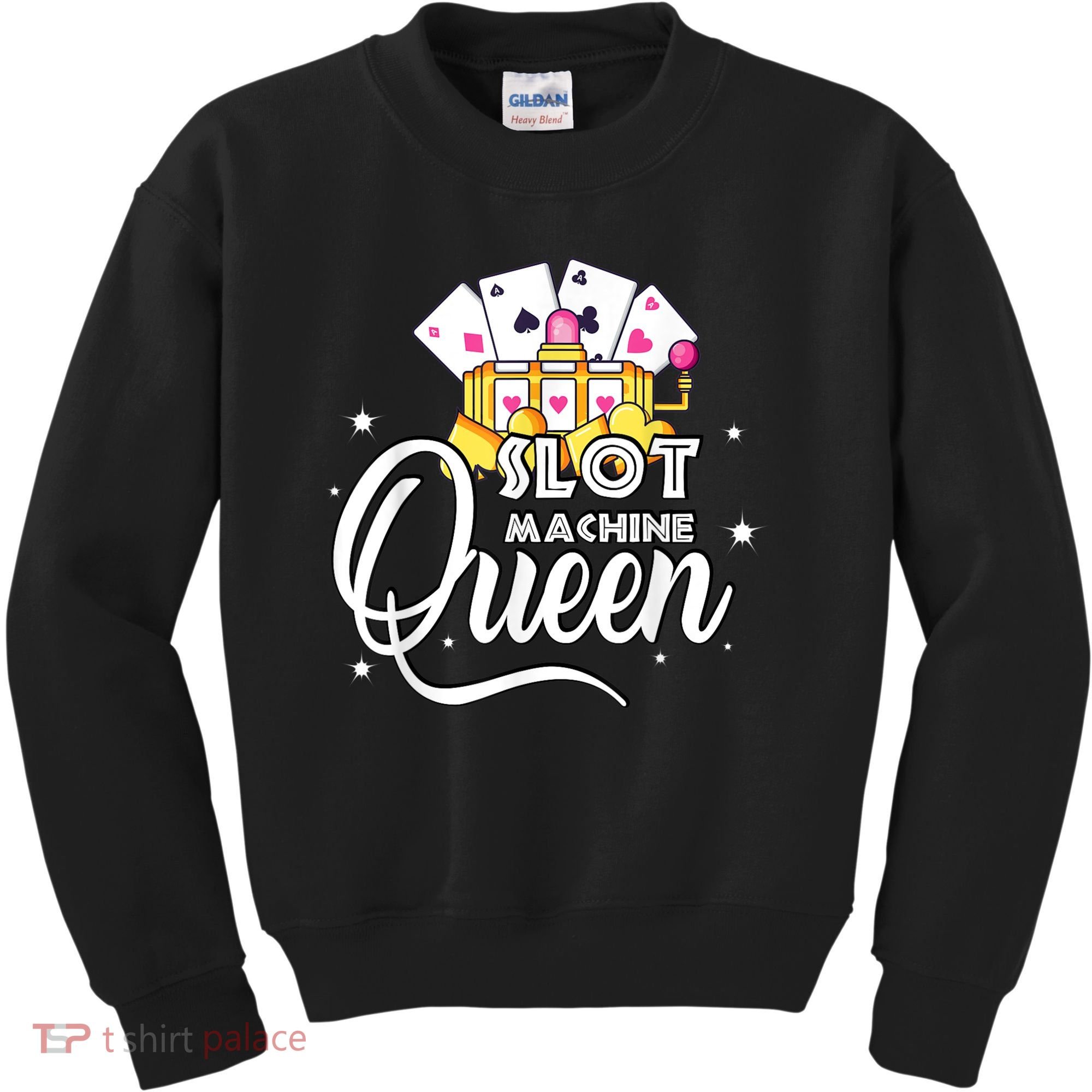 Cute Slot Machine Queen Funny Casino Gambling Kids Sweatshirt