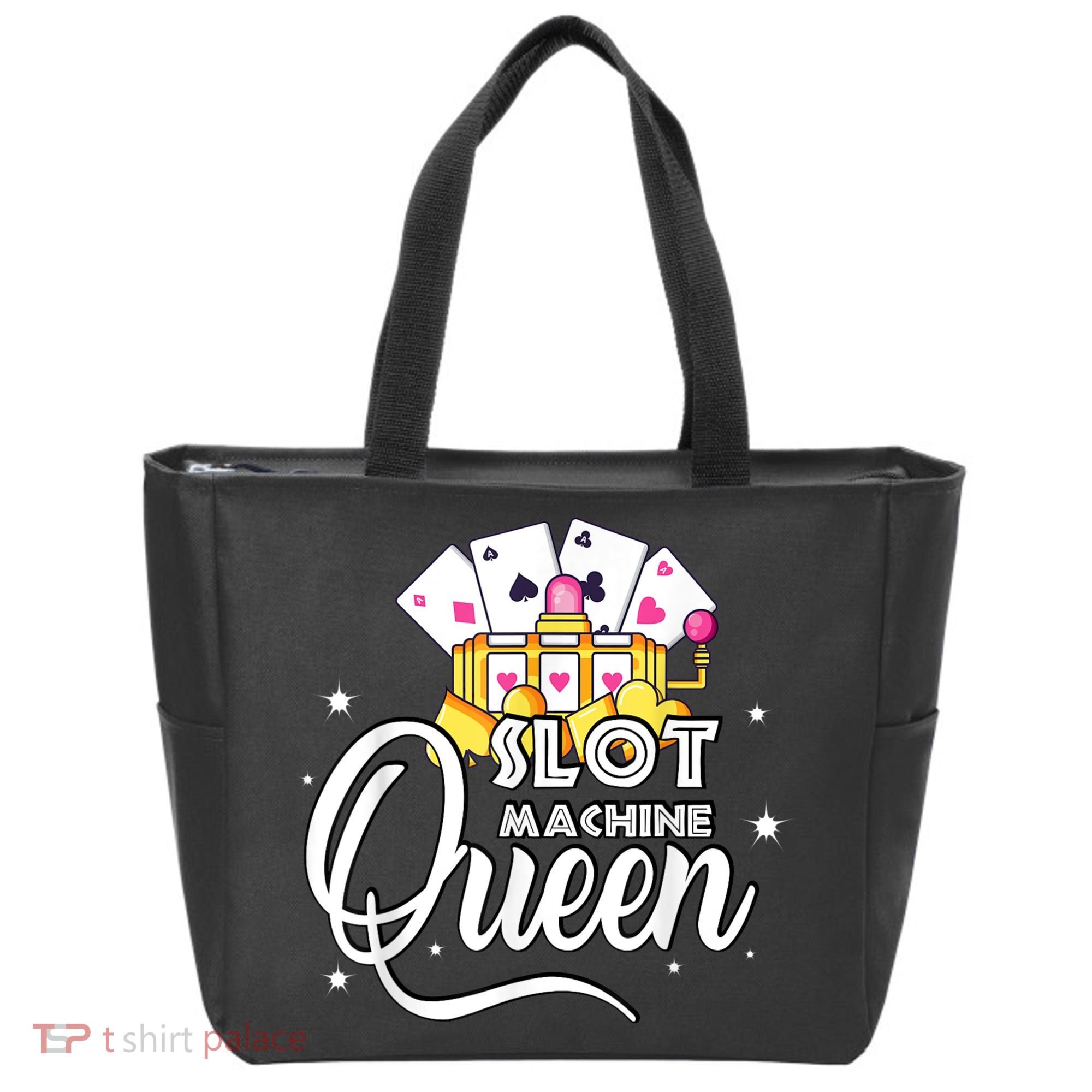 Cute Slot Machine Queen Funny Casino Gambling Tote Bag