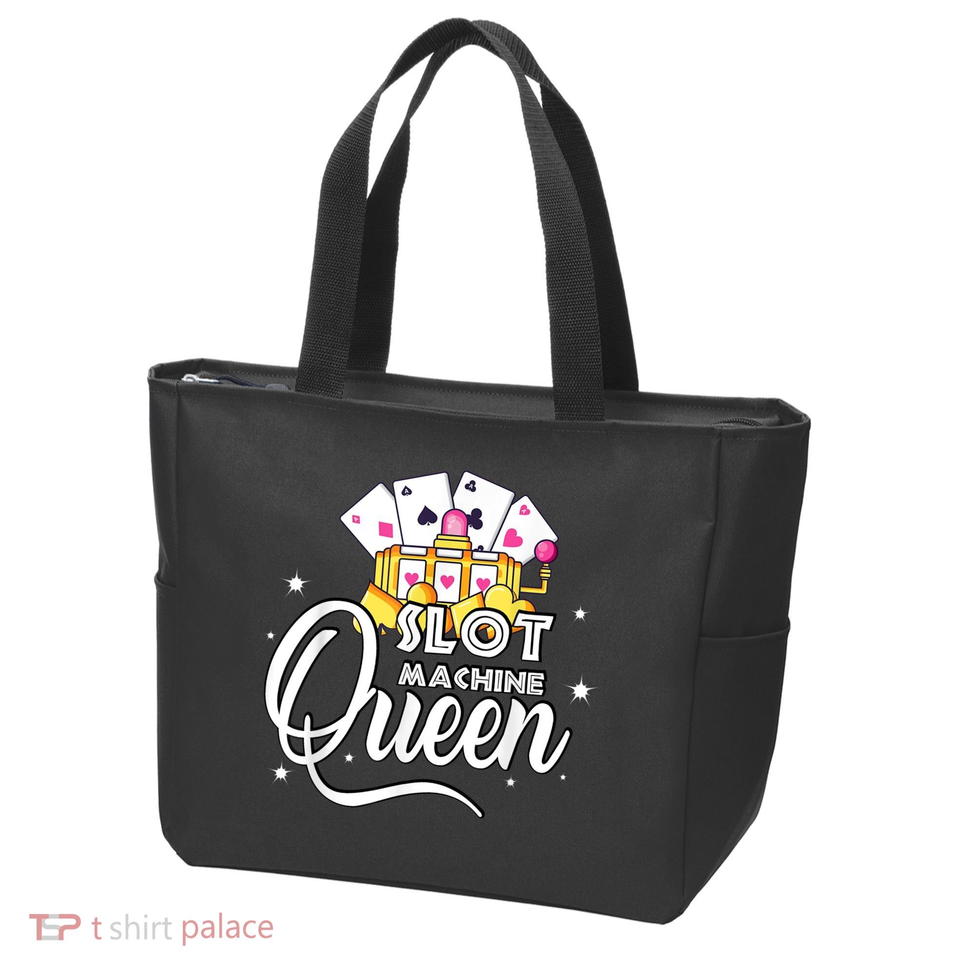 Cute Slot Machine Queen Funny Casino Gambling Tote Bag