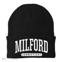 College Style Milford Connecticut Souvenir Gift Beanie thumb 0
