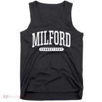 College Style Milford Connecticut Souvenir Gift Tank Top thumb 0