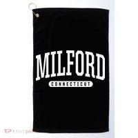 College Style Milford Connecticut Souvenir Gift Golf Towel thumb 0