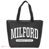 College Style Milford Connecticut Souvenir Gift Tote Bag thumb 0
