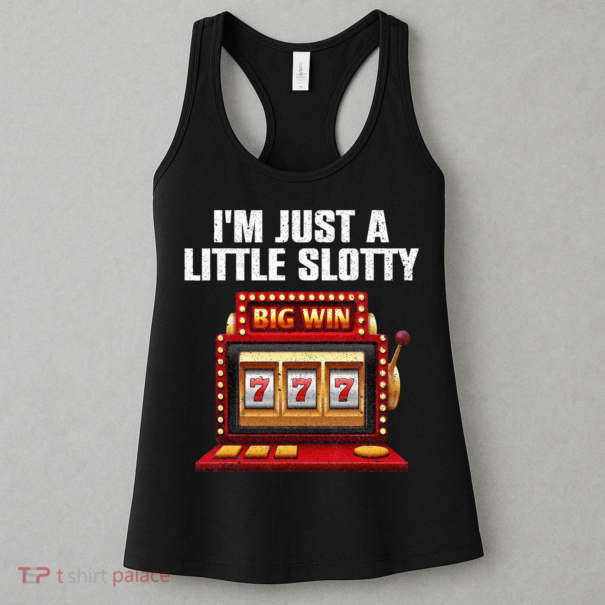 Cool Slot Machine Lovers Art For Men Women Casino Gambler Women's Tank Top