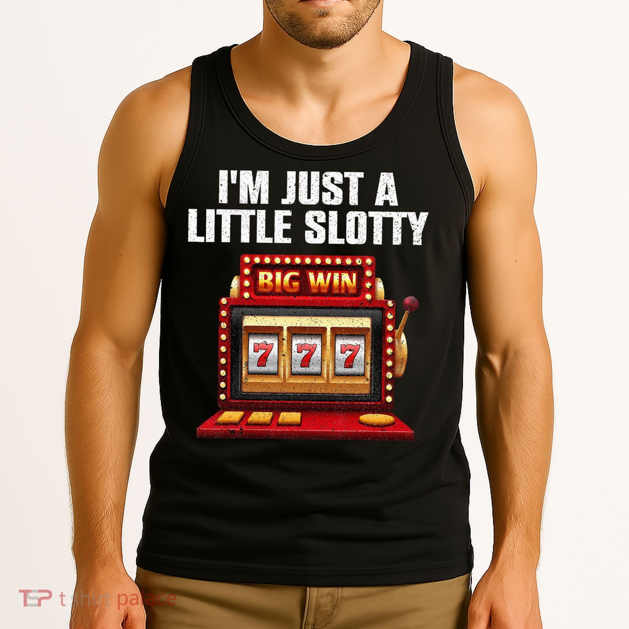 Cool Slot Machine Lovers Art For Men Women Casino Gambler Tank Top