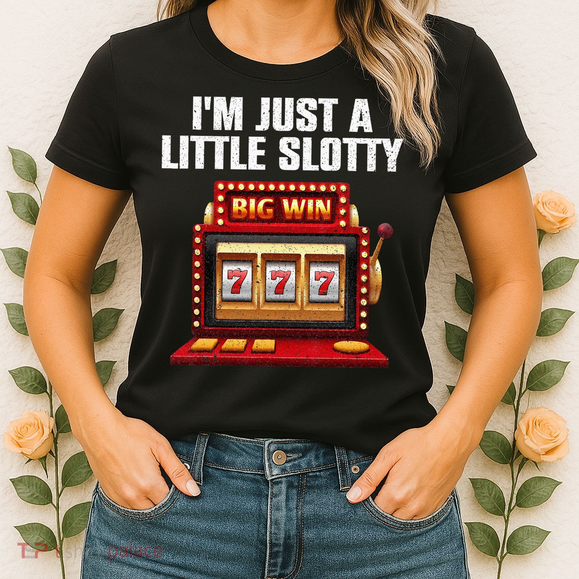 Cool Slot Machine Lovers Art For Men Women Casino Gambler Women's T-Shirt