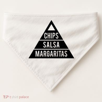 Chips Salsa Margaritas USA-Made Doggie Bandana