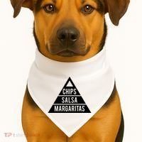 Chips Salsa Margaritas USA-Made Doggie Bandana thumb 1