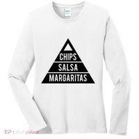 Chips Salsa Margaritas Women's Long Sleeve Shirt thumb 0