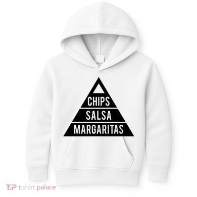 Chips Salsa Margaritas Kids Hoodie