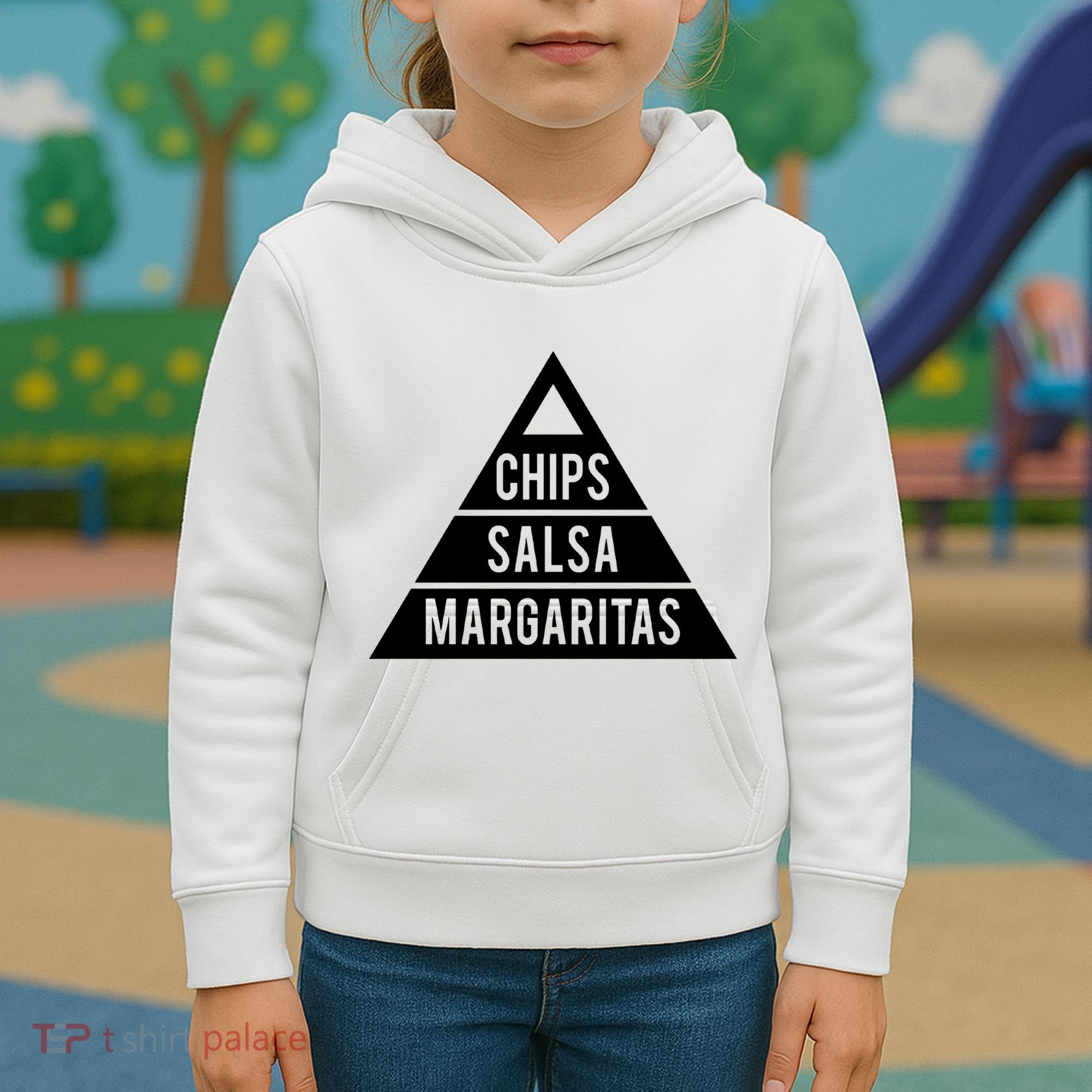Chips Salsa Margaritas Kids Hoodie