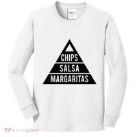 Chips Salsa Margaritas Kids Long Sleeve Shirt thumb 0