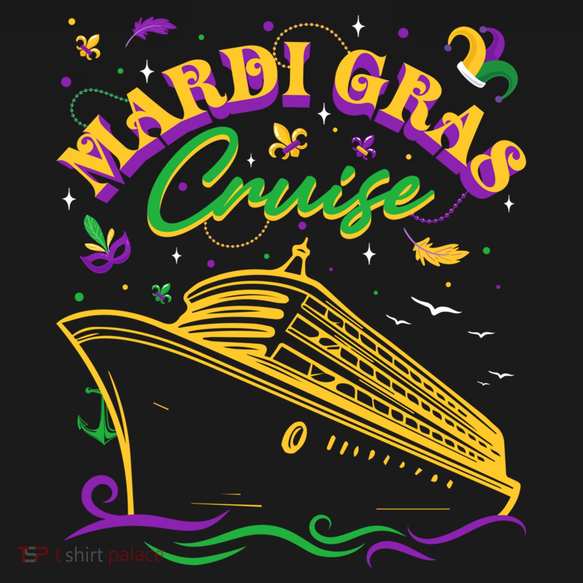 Cruise Ship Mardi Gras Ship Vacation Family Trip Gift Women's Hoodie