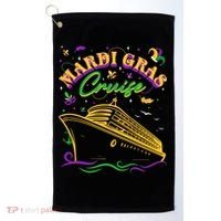 Cruise Ship Mardi Gras Ship Vacation Family Trip Gift Golf Towel thumb 0