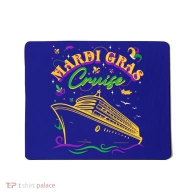 Cruise Ship Mardi Gras Ship Vacation Family Trip Gift Mousepad
