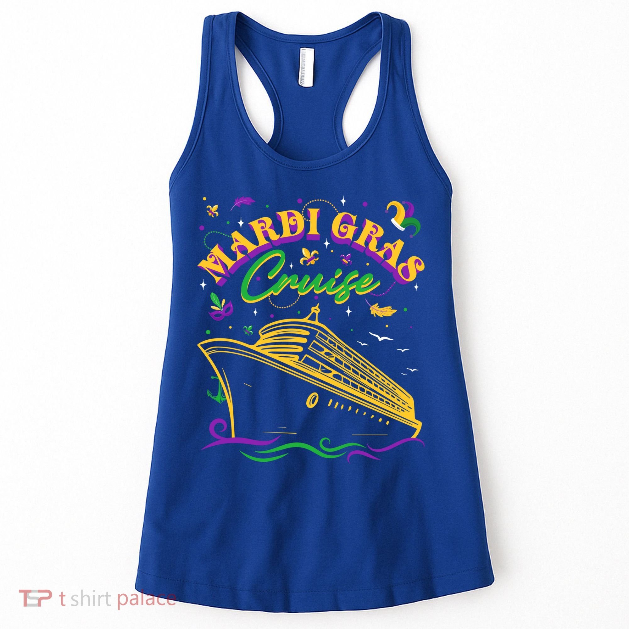 Cruise Ship Mardi Gras Ship Vacation Family Trip Gift Women's Tank Top