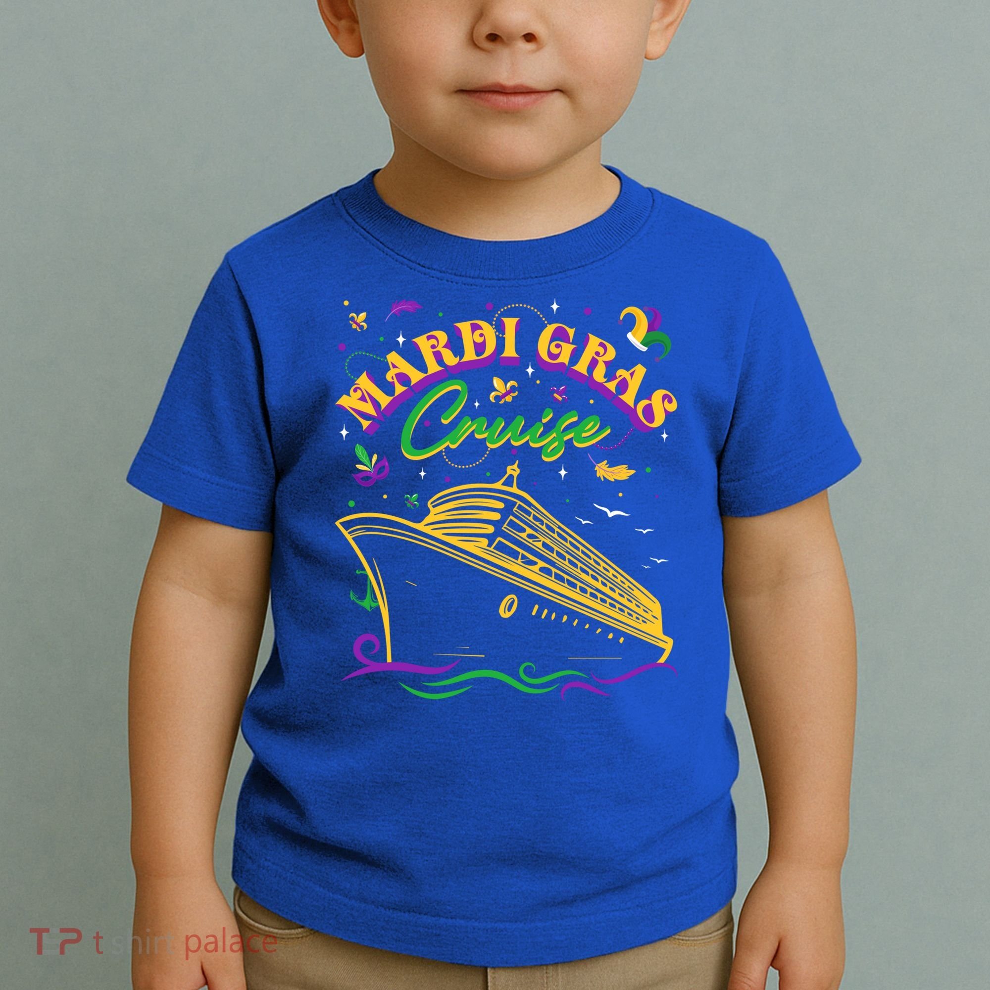 Cruise Ship Mardi Gras Ship Vacation Family Trip Gift Toddler T-Shirt
