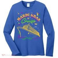 Cruise Ship Mardi Gras Ship Vacation Family Trip Gift Women's Long Sleeve Shirt thumb 0