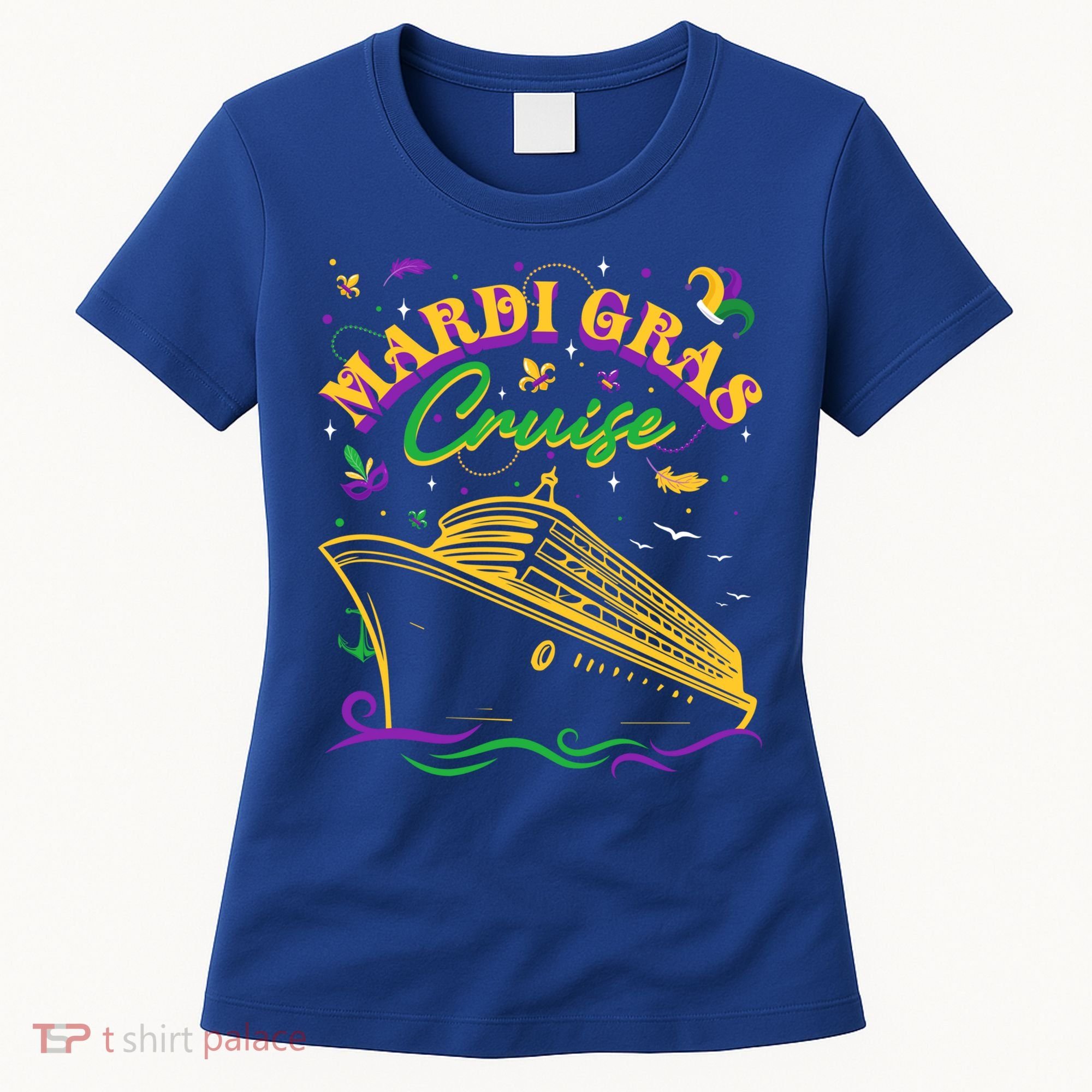 Cruise Ship Mardi Gras Ship Vacation Family Trip Gift Women's T-Shirt
