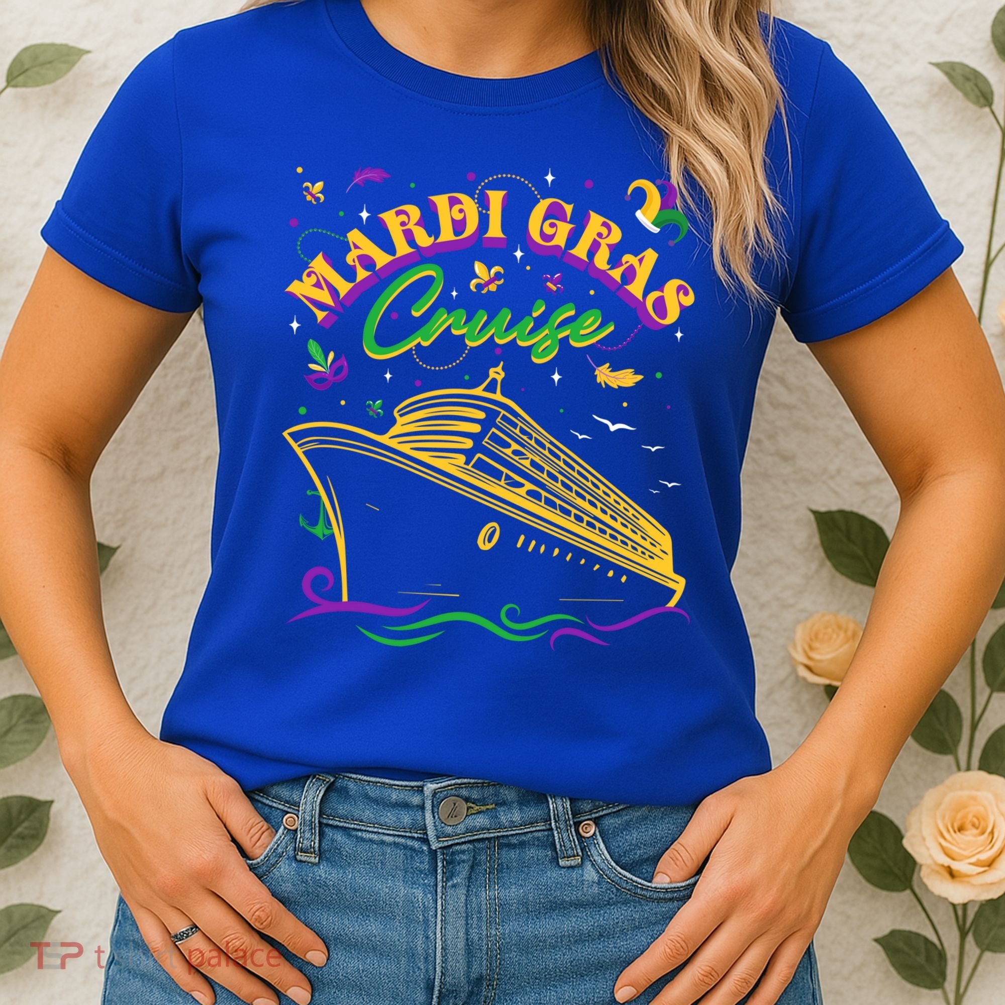 Cruise Ship Mardi Gras Ship Vacation Family Trip Gift Women's T-Shirt