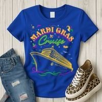 Cruise Ship Mardi Gras Ship Vacation Family Trip Gift Women's T-Shirt thumb 3