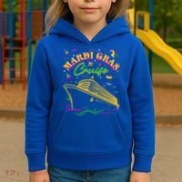 Cruise Ship Mardi Gras Ship Vacation Family Trip Gift Kids Hoodie thumb 3