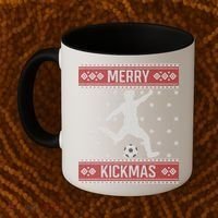 Christmas Soccer Merry Kickmas Ball Sport Player Xmas Meaningful Gift Coffee Mug thumb 2