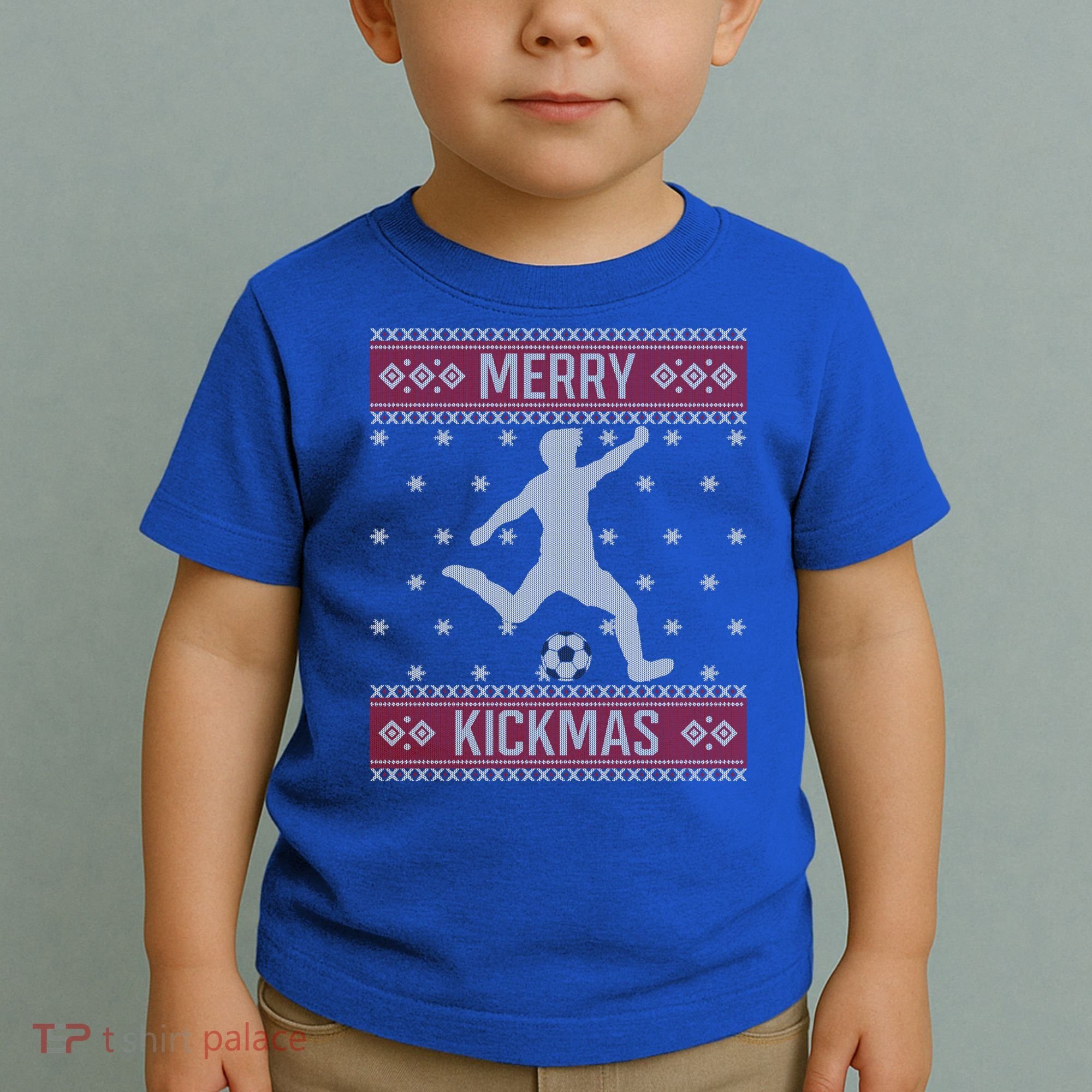 Christmas Soccer Merry Kickmas Ball Sport Player Xmas Meaningful Gift Toddler T-Shirt
