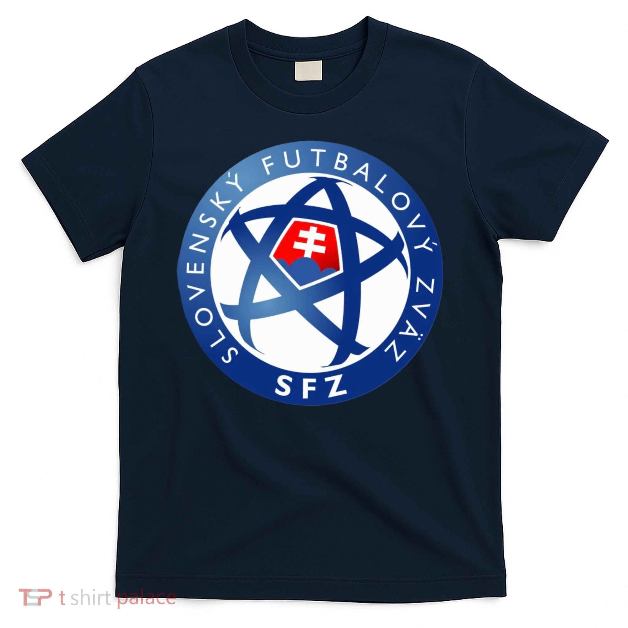 Cool Slovakia National Football Soccer Team Art Logo T-Shirt
