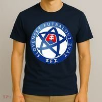 Cool Slovakia National Football Soccer Team Art Logo T-Shirt thumb 3