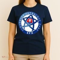 Cool Slovakia National Football Soccer Team Art Logo T-Shirt thumb 4