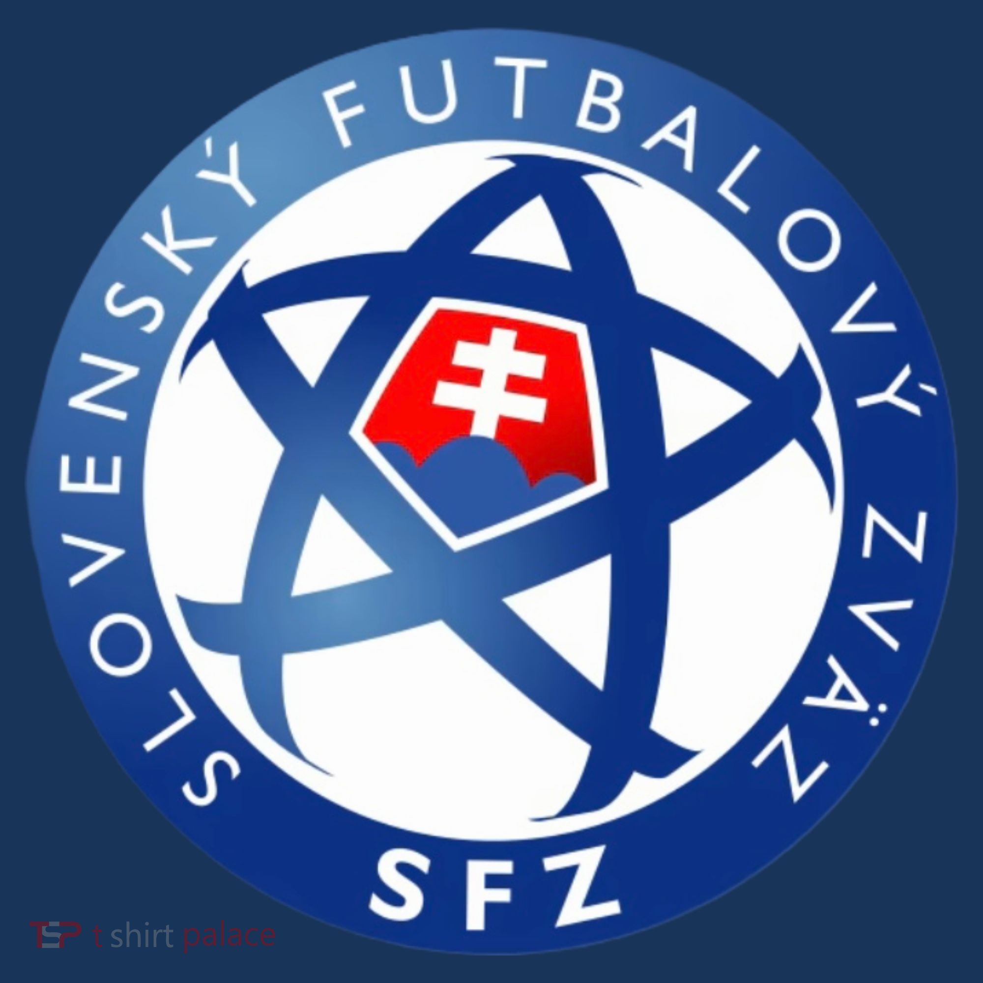 Cool Slovakia National Football Soccer Team Art Logo T-Shirt