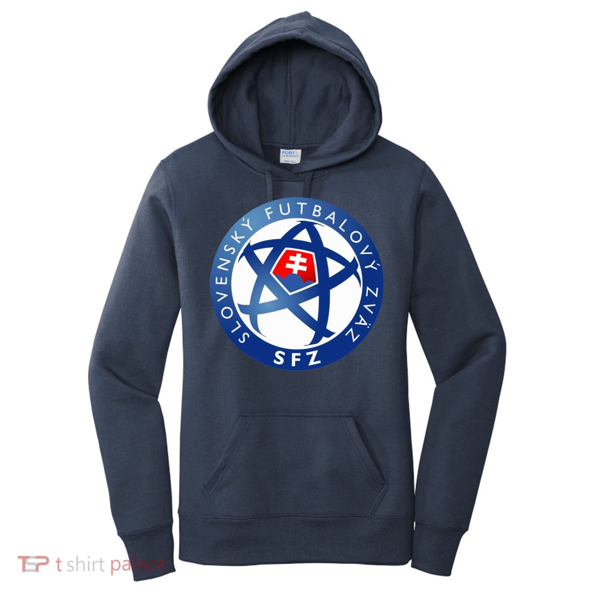 Cool Slovakia National Football Soccer Team Art Logo Women's Hoodie