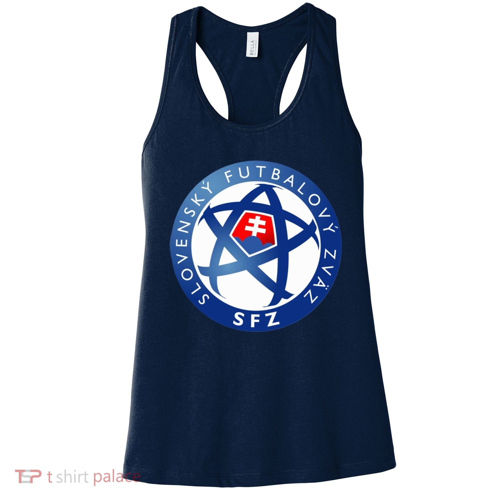 Cool Slovakia National Football Soccer Team Art Logo Women's Tank Top