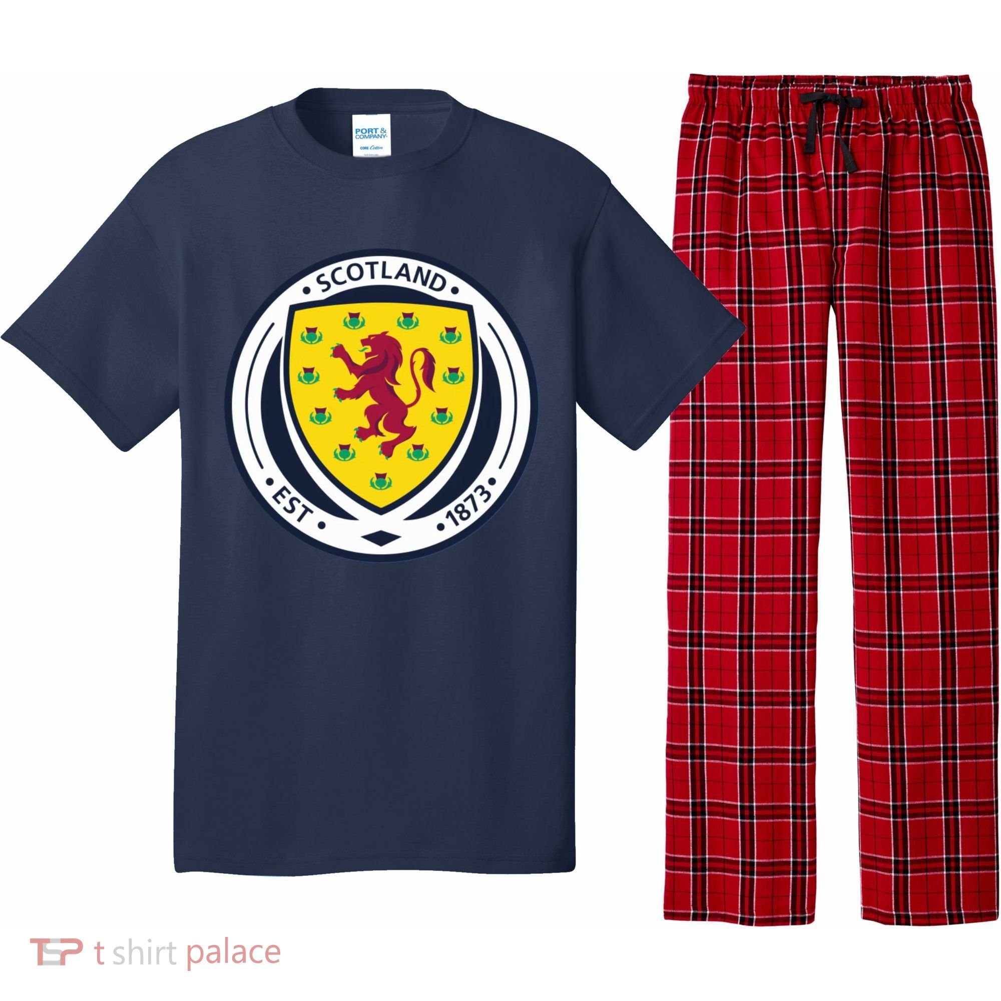 Cool Scotland National Soccer Team Pajama Set