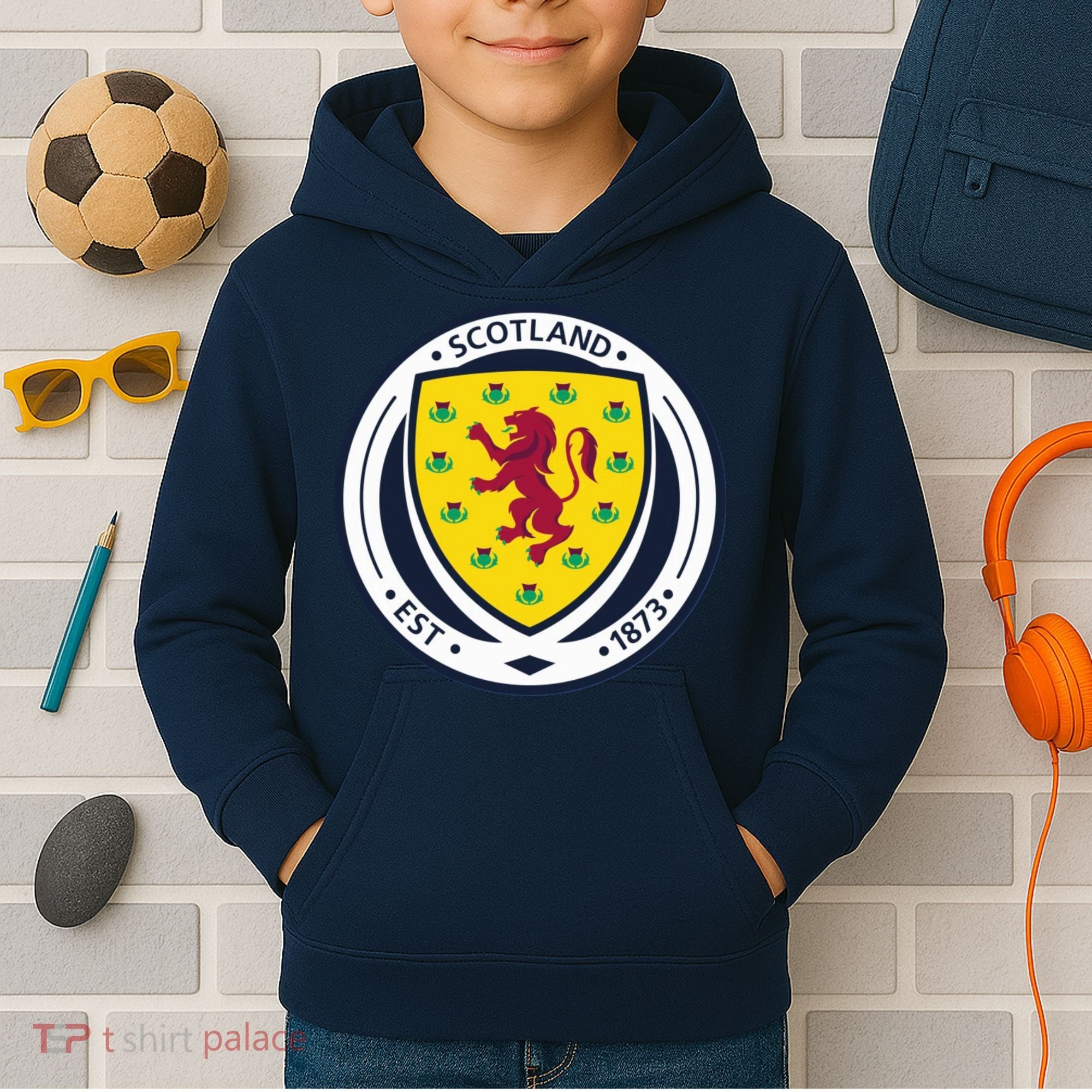Cool Scotland National Soccer Team Kids Hoodie