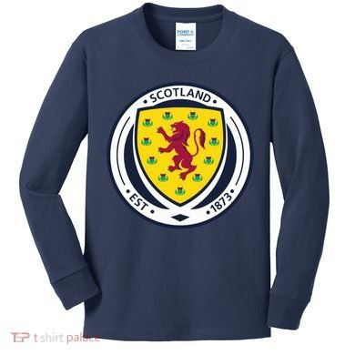 Cool Scotland National Soccer Team Kids Long Sleeve Shirt