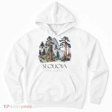 Cool Sequoia National Park Hiking Watercolor Hoodie